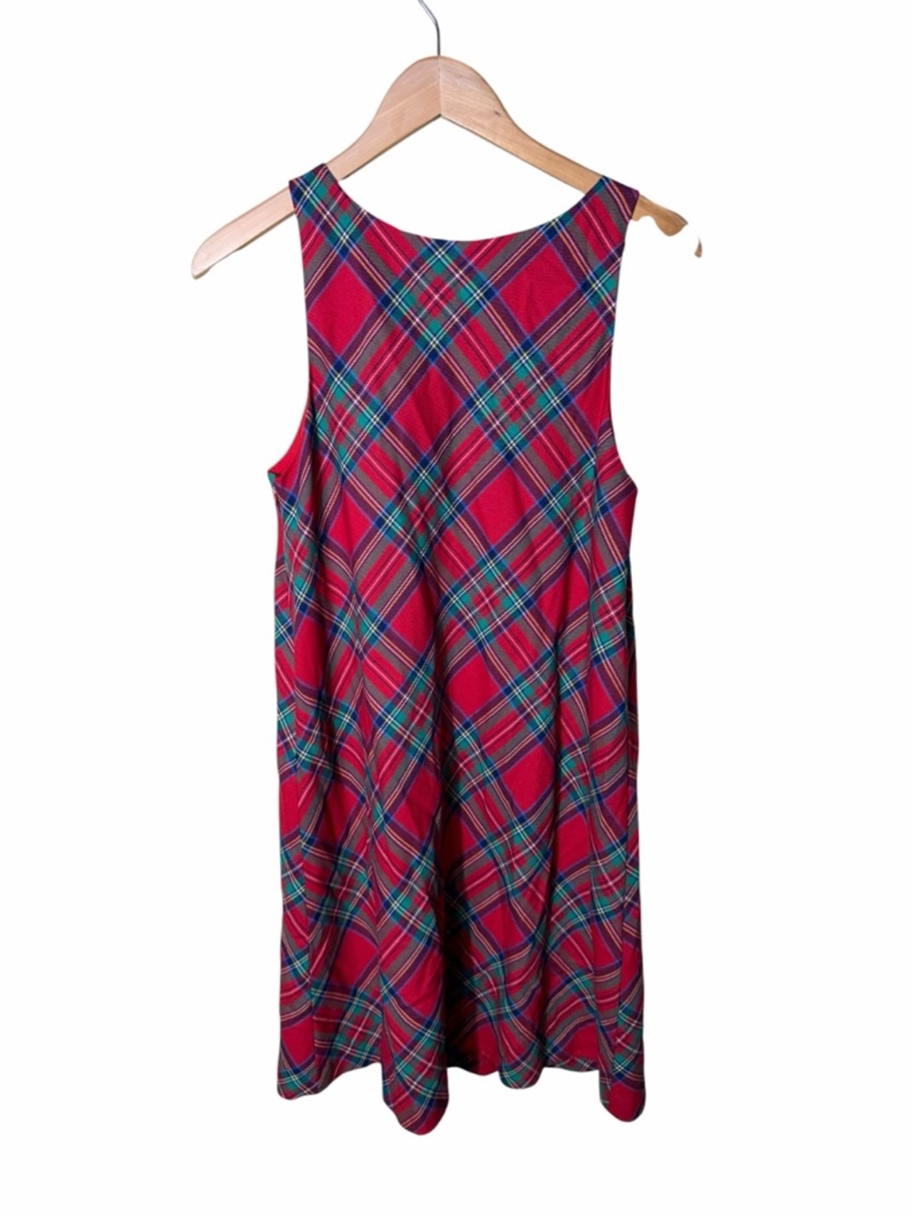 New Vineyard Vines Jolly Plaid shift dress in lighthouse red plaid Size 10 - Picture 2 of 6